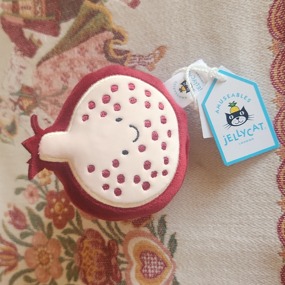 Jellycat Soft Plush 3.5x3" Pomegranate NWT